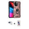 MARSİLYAN™- iPhone 13 Pro Max Kılıf Ahenk Klasik Koleksiyonu - Siyah Joko 5D Cam + Pers Alüminyum Kamera Lens - LT