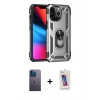 MARSİLYAN™- iPhone 13 Pro Max Kılıf Ahenk Klasik Koleksiyonu - Siyah Joko 5D Cam + Neon Fosforlu Kamera Lens - MI