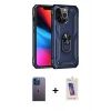 MARSİLYAN™- iPhone 13 Pro Max Kılıf Ahenk Klasik Koleksiyonu - Siyah Joko 5D Cam + Neon Fosforlu Kamera Lens - MI