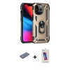 MARSİLYAN™- iPhone 13 Pro Max Kılıf Ahenk Klasik Koleksiyonu - Siyah Joko 5D Cam + Renkli Kamera Lens Koruma Cam - YL