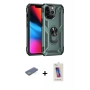 MARSİLYAN™- iPhone 13 Pro Max Kılıf Ahenk Klasik Koleksiyonu - Siyah Joko 5D Cam + Renkli Kamera Lens Koruma Cam - YL