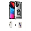 MARSİLYAN™- iPhone 13 Pro Max Kılıf Ahenk Klasik Koleksiyonu - Siyah Joko 5D Cam + Shine Kamera Lens - GD