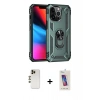 MARSİLYAN™- iPhone 13 Pro Max Kılıf Ahenk Klasik Koleksiyonu - Siyah Joko 5D Cam + Shine Kamera Lens - GD