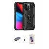 MARSİLYAN™- iPhone 13 Pro Max Kılıf Ahenk Klasik Koleksiyonu - Siyah Joko 5D Cam + Renkli Kamera Lens Koruma Cam - TU