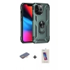 MARSİLYAN™- iPhone 13 Pro Max Kılıf Ahenk Klasik Koleksiyonu - Siyah Joko 5D Cam + Renkli Kamera Lens Koruma Cam - TU