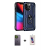 MARSİLYAN™- iPhone 13 Pro Max Kılıf Ahenk Klasik Koleksiyonu - Siyah Joko 5D Cam + Neon Fosforlu Kamera Lens - YL