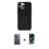 MARSİLYAN™- iPhone 13 Pro Max Kılıf Ahenk Klasik - Şeffaf 360 Full Body Arka Koruyucu + Neon Fosforlu Kamera Lens - BZ