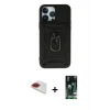 MARSİLYAN™- iPhone 13 Pro Max Kılıf Ahenk Klasik - Şeffaf 360 Full Body Arka Koruyucu + Pers Alüminyum Kamera Lens - KI