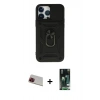 MARSİLYAN™- iPhone 13 Pro Max Kılıf Ahenk Klasik - Şeffaf 360 Full Body Arka Koruyucu + Rainbow Kamera Lens Koruma Cam - KI