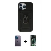 MARSİLYAN™- iPhone 13 Pro Max Kılıf Ahenk Klasik - Şeffaf 360 Full Body Arka Koruyucu + Neon Fosforlu Kamera Lens - MI