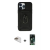 MARSİLYAN™- iPhone 13 Pro Max Kılıf Ahenk Klasik - Şeffaf 360 Full Body Arka Koruyucu + Pers Alüminyum Kamera Lens - GD
