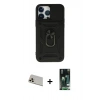 MARSİLYAN™- iPhone 13 Pro Max Kılıf Ahenk Klasik - Şeffaf 360 Full Body Arka Koruyucu + Rainbow Kamera Lens Koruma Cam - REGD
