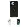 MARSİLYAN™- iPhone 13 Pro Max Kılıf Ahenk Klasik - Şeffaf 360 Full Body Arka Koruyucu + Shine Kamera Lens - GD
