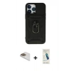 MARSİLYAN™- iPhone 13 Pro Max Kılıf Ahenk Klasik - Şeffaf Pasifik Cam Ekran Koruyucu + Pers Alüminyum Kamera Lens - GD