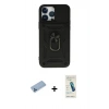 MARSİLYAN™- iPhone 13 Pro Max Kılıf Ahenk Klasik - Şeffaf Pasifik Cam Ekran Koruyucu + Shine Kamera Lens Koruma Cam - MI