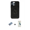 MARSİLYAN™- iPhone 13 Pro Max Kılıf Ahenk Klasik - Şeffaf Pasifik Cam Ekran Koruyucu + Shine Kamera Lens Koruma Cam - PE