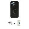 MARSİLYAN™- iPhone 13 Pro Max Kılıf Ahenk Klasik - Şeffaf Pasifik Cam Ekran Koruyucu + Pers Alüminyum Kamera Lens - GI