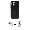 MARSİLYAN™- iPhone 13 Pro Max Kılıf Ahenk Klasik - Şeffaf Pasifik Cam Ekran Koruyucu + Pers Alüminyum Kamera Lens - LT