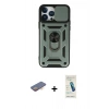 MARSİLYAN™- iPhone 13 Pro Max Kılıf Ahenk Klasik - Şeffaf Pasifik Cam Ekran Koruyucu + Renkli Kamera Lens Koruma Cam - TU