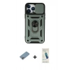 MARSİLYAN™- iPhone 13 Pro Max Kılıf Ahenk Klasik - Şeffaf Pasifik Cam Ekran Koruyucu + Shine Kamera Lens Koruma Cam - GI