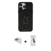 MARSİLYAN™- iPhone 13 Pro Max Kılıf Ahenk Klasik - Şeffaf Pasifik Cam Ekran Koruyucu + Pers Alüminyum Kamera Lens - SABE