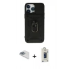 MARSİLYAN™- iPhone 13 Pro Max Kılıf Ahenk Klasik - Siyah Bilvis Hayalet Cam Ekran Koruyucu + Pers Alüminyum Kamera Lens - SABE