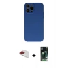 MARSİLYAN™- iPhone 13 Pro Max Kılıf Ahenk Serisi - Şeffaf 360 Full Body Arka Koruyucu + Pers Alüminyum Kamera Lens - KI