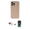 MARSİLYAN™- iPhone 13 Pro Max Kılıf Ahenk Serisi - Şeffaf 360 Full Body Arka Koruyucu + Pers Alüminyum Kamera Lens - KI