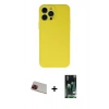 MARSİLYAN™- iPhone 13 Pro Max Kılıf Ahenk Serisi - Şeffaf 360 Full Body Arka Koruyucu + Rainbow Kamera Lens Koruma Cam - KI