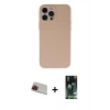 MARSİLYAN™- iPhone 13 Pro Max Kılıf Ahenk Serisi - Şeffaf 360 Full Body Arka Koruyucu + Rainbow Kamera Lens Koruma Cam - KI