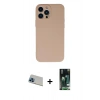 MARSİLYAN™- iPhone 13 Pro Max Kılıf Ahenk Serisi - Şeffaf 360 Full Body Arka Koruyucu + Rainbow Kamera Lens Koruma Cam - MI