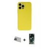 MARSİLYAN™- iPhone 13 Pro Max Kılıf Ahenk Serisi - Şeffaf 360 Full Body Arka Koruyucu + Rainbow Kamera Lens Koruma Cam - MI