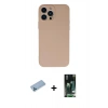 MARSİLYAN™- iPhone 13 Pro Max Kılıf Ahenk Serisi - Şeffaf 360 Full Body Arka Koruyucu + Mavi Shine Kamera Lens Koruma Cam