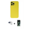 MARSİLYAN™- iPhone 13 Pro Max Kılıf Ahenk Serisi - Şeffaf 360 Full Body Arka Koruyucu + Pers Alüminyum Kamera Lens - LT