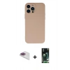 MARSİLYAN™- iPhone 13 Pro Max Kılıf Ahenk Serisi - Şeffaf 360 Full Body Arka Koruyucu + Pers Alüminyum Kamera Lens - GI