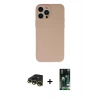 MARSİLYAN™- iPhone 13 Pro Max Kılıf Ahenk Serisi - Şeffaf 360 Full Body Arka Koruyucu + Raze Metal Kamera Lens - GD