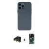 MARSİLYAN™- iPhone 13 Pro Max Kılıf Ahenk Serisi - Şeffaf 360 Full Body Arka Koruyucu + Raze Metal Kamera Lens - GD