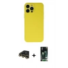 MARSİLYAN™- iPhone 13 Pro Max Kılıf Ahenk Serisi - Şeffaf 360 Full Body Arka Koruyucu + Raze Metal Kamera Lens - GD