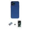 MARSİLYAN™- iPhone 13 Pro Max Kılıf Ahenk Serisi - Şeffaf 360 Full Body Arka Koruyucu + Shine Kamera Lens Koruma Cam - PE
