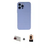 MARSİLYAN™- iPhone 13 Pro Max Kılıf Ahenk Serisi - Şeffaf Maxco Cam Ekran Koruyucu + Rainbow Kamera Lens Koruma Cam - KI