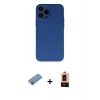 MARSİLYAN™- iPhone 13 Pro Max Kılıf Ahenk Serisi - Şeffaf Maxco Cam Ekran Koruyucu + Shine Kamera Lens Koruma Cam - PE