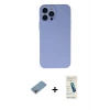 MARSİLYAN™- iPhone 13 Pro Max Kılıf Ahenk Serisi - Şeffaf Pasifik Cam Ekran Koruyucu + Shine Kamera Lens Koruma Cam - GI