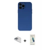 MARSİLYAN™- iPhone 13 Pro Max Kılıf Ahenk Serisi - Şeffaf Pasifik Cam Ekran Koruyucu + Pers Alüminyum Kamera Lens - SABE