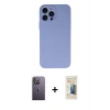 MARSİLYAN™- iPhone 13 Pro Max Kılıf Ahenk Serisi - Siyah 6D Mat Seramik Hayalet Nano Ekran Koruyucu + Neon Fosforlu Kamera Lens - BZ