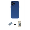 MARSİLYAN™- iPhone 13 Pro Max Kılıf Ahenk Serisi - Siyah 6D Mat Seramik Hayalet Nano Ekran Koruyucu + Shine Kamera Lens Koruma Cam - GI