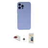 MARSİLYAN™- iPhone 13 Pro Max Kılıf Ahenk Serisi - Siyah 6D Mat Seramik Hayalet Nano Ekran Koruyucu + Pers Alüminyum Kamera Lens - KI