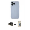 MARSİLYAN™- iPhone 13 Pro Max Kılıf Ahenk Serisi - Siyah 6D Mat Seramik Hayalet Nano Ekran Koruyucu + Raze Metal Kamera Lens - GD