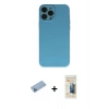 MARSİLYAN™- iPhone 13 Pro Max Kılıf Ahenk Serisi - Siyah 6D Mat Seramik Hayalet Nano Ekran Koruyucu + Shine Kamera Lens Koruma Cam - MI