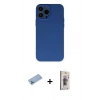 MARSİLYAN™- iPhone 13 Pro Max Kılıf Ahenk Serisi - Siyah Bilvis 3D Cam Ekran Koruyucu + Shine Kamera Lens Koruma Cam - MI