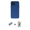 MARSİLYAN™- iPhone 13 Pro Max Kılıf Ahenk Serisi - Siyah Bilvis 3D Cam Ekran Koruyucu + Shine Kamera Lens Koruma Cam - PE